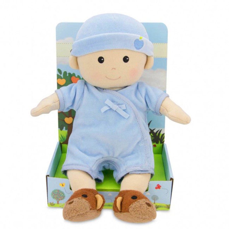 Organic Play Apple Park & Organic Farm Buddies Plush | Baby Doll - Blue