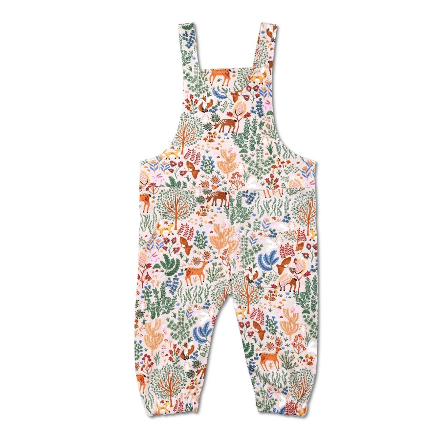 Organic Toddler Apparel Apple Park & Organic Farm Buddies All Toddler Girl | Bamboo Overalls - Boho Woodland