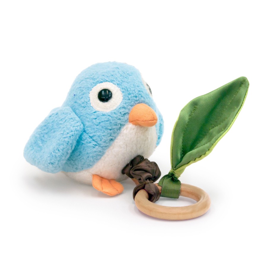 Organic Play Apple Park & Organic Farm Buddies Activity Toys | Crawling Critter Teething Toy - Blue Birdy