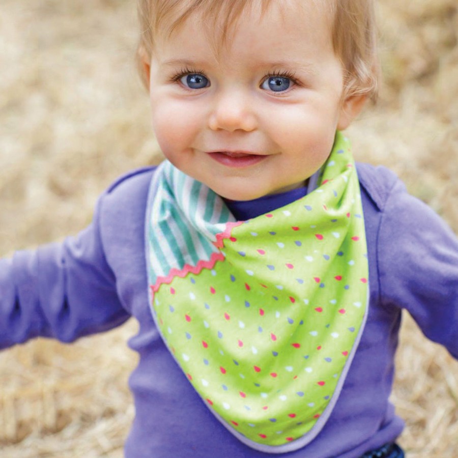 Organic Play Apple Park & Organic Farm Buddies Shop All Farm Buddies | Blue Stripes Bandana Bib