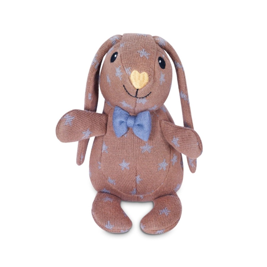 Organic Play Apple Park & Organic Farm Buddies Plush | Knit Patterned Bunny Plush - Duke