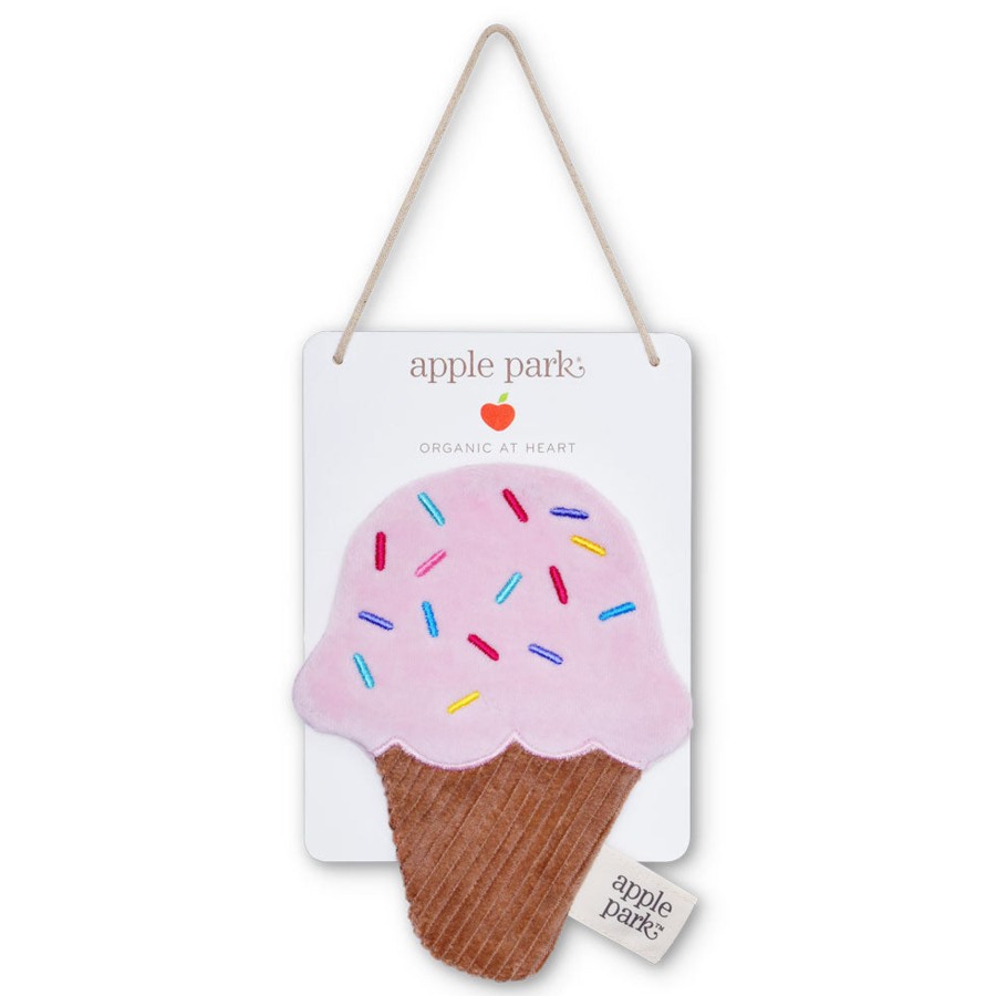 Organic Play Apple Park & Organic Farm Buddies Crinkle Blankies & Loveys | Ice Cream Crinkle Blankie