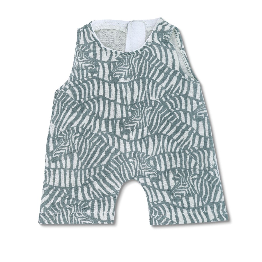 Organic Baby Apparel Apple Park & Organic Farm Buddies One-Pieces | Doll Coverall - Zebra Print