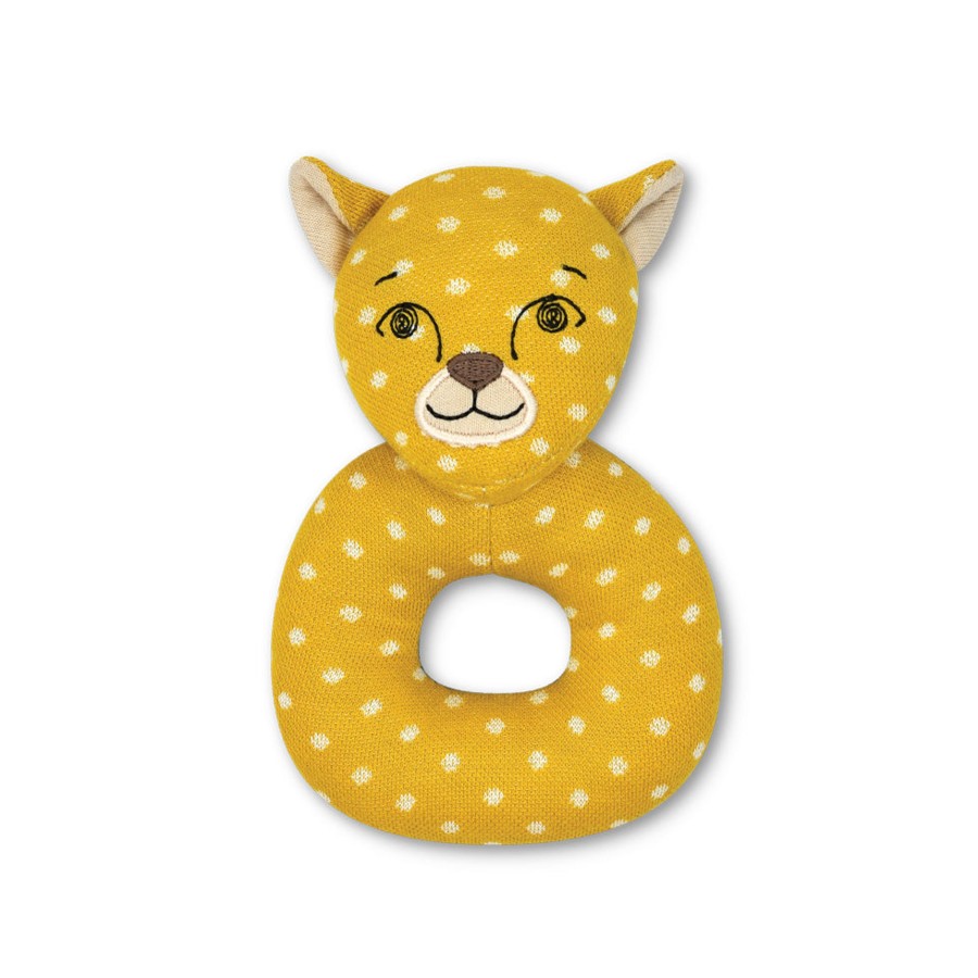 Organic Play Apple Park & Organic Farm Buddies Teething Rattles | Charlie Cheetah - Teething Rattle