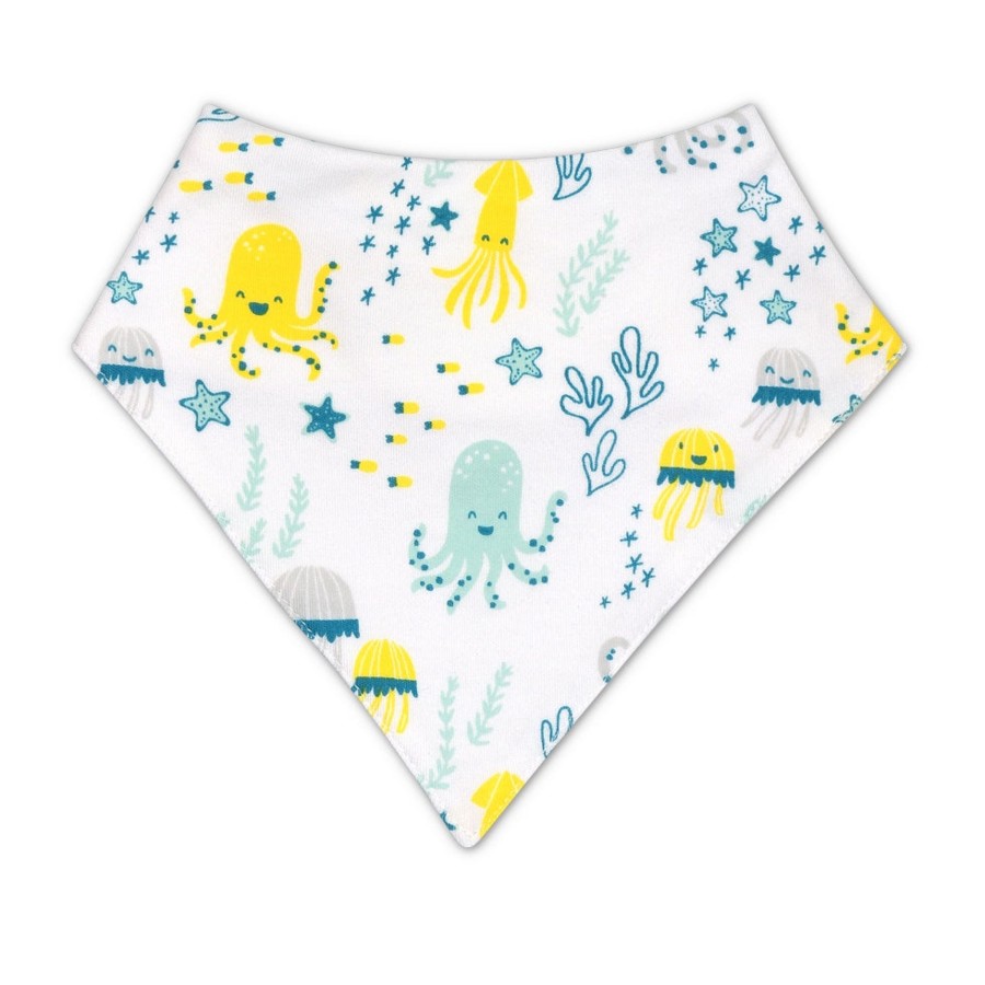 Organic Baby Apparel Apple Park & Organic Farm Buddies Accessories | Organic Cotton Bandana Bib Sea Life