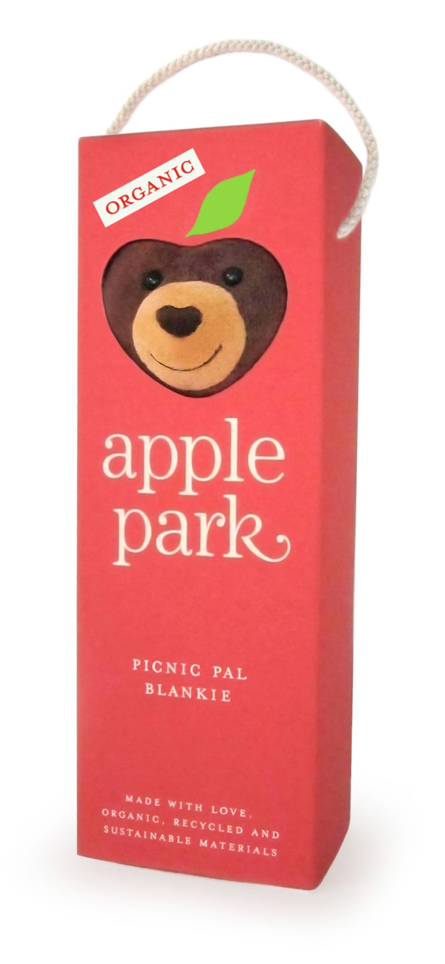 Organic Play Apple Park & Organic Farm Buddies Crinkle Blankies & Loveys | Cubby Picnic Pal Blankie (In Box)