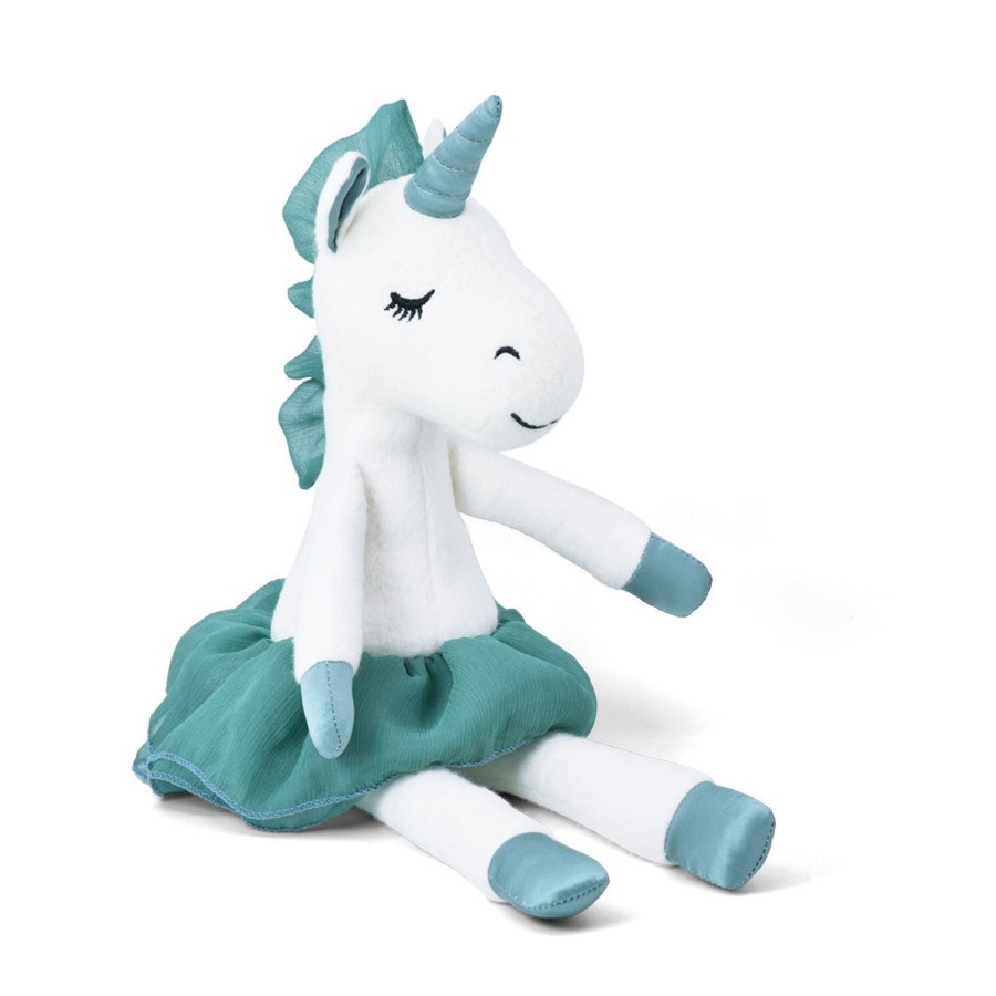 Organic Play Apple Park & Organic Farm Buddies Plush | Large Unicorn Plush Teal