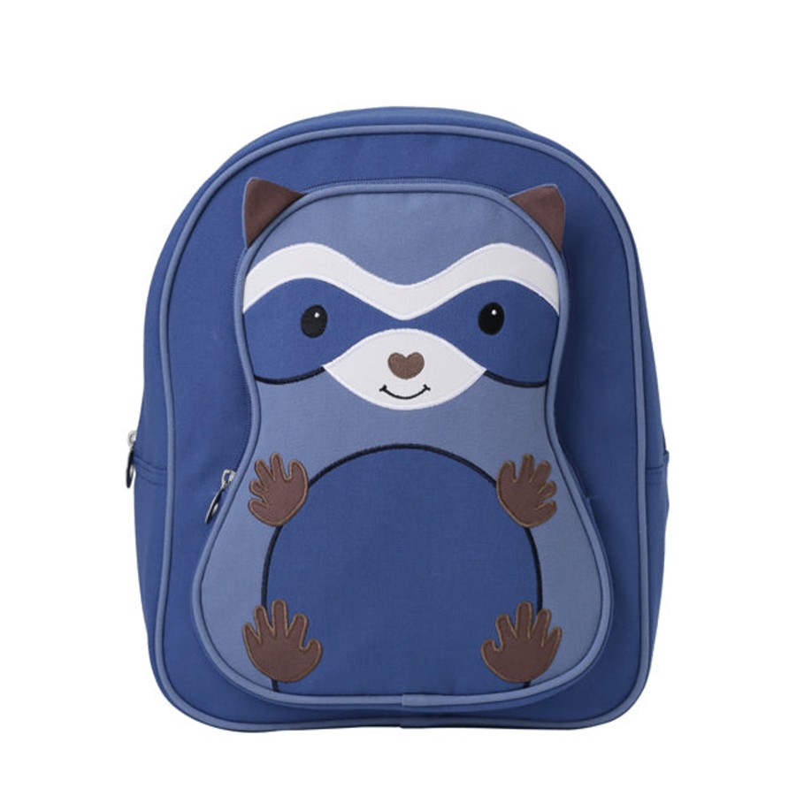 Organic Play Apple Park & Organic Farm Buddies Backpacks | Recycled Fabric Big Kid Backpack Raccoon