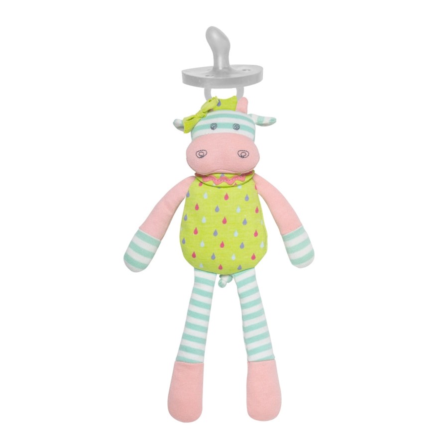 Organic Play Apple Park & Organic Farm Buddies Pacifier Buddies | Belle Cow -Pacifier Buddy