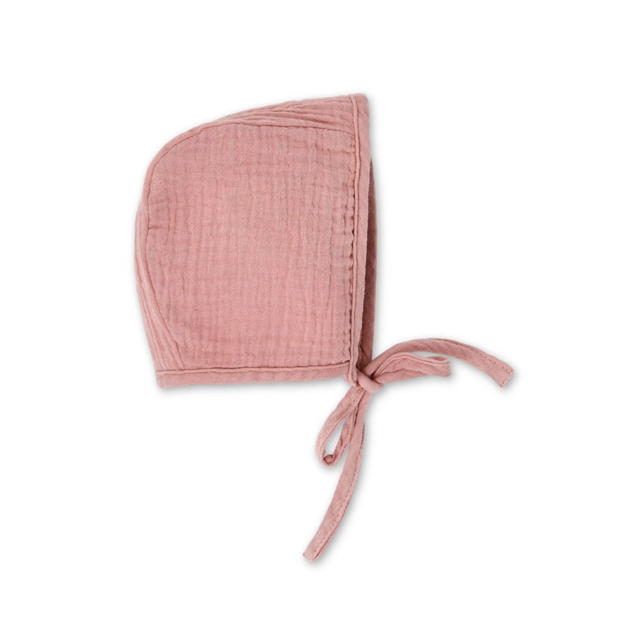 Organic Baby Apparel Apple Park & Organic Farm Buddies Accessories | Muslin Bonnet - Terra Cotta