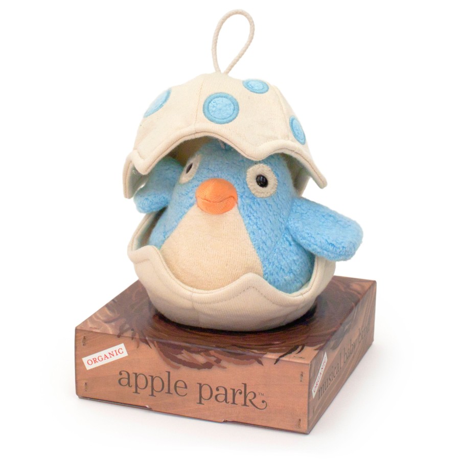 Organic Play Apple Park & Organic Farm Buddies Activity Toys | Musical Baby Bird Pull Toy - Blue