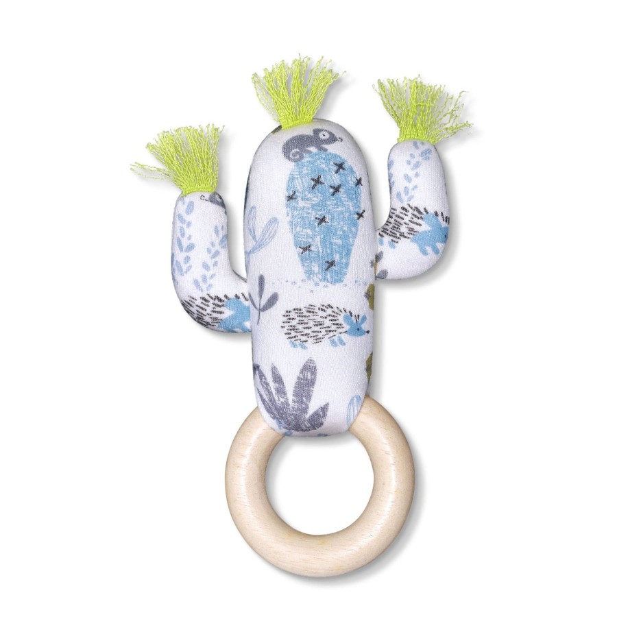 Organic Play Apple Park & Organic Farm Buddies Teethers & Rattles | Cactus Teething Ring - Desert Moonrise