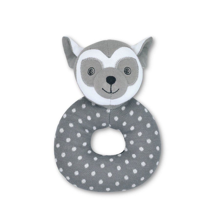 Organic Play Apple Park & Organic Farm Buddies Teething Rattles | Bruce Lemur - Teething Rattle