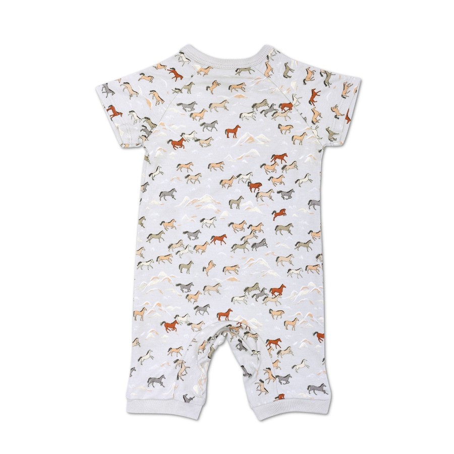 Organic Baby Apparel Apple Park & Organic Farm Buddies One-Pieces | Bamboo Kimono - Wild Horses