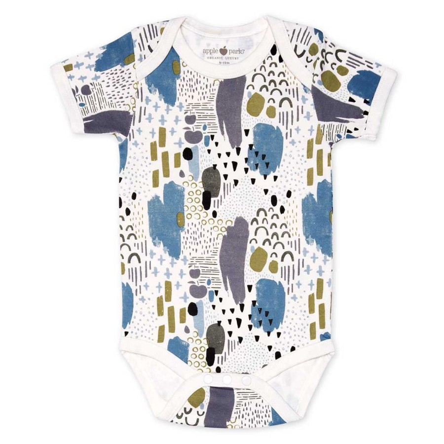 Organic Baby Apparel Apple Park & Organic Farm Buddies One-Pieces | Essential Onesie Abstract Dusk