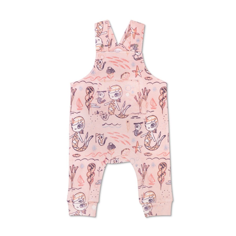 Organic Toddler Apparel Apple Park & Organic Farm Buddies One-Pieces | Kefe Overalls - Pink Mermaid