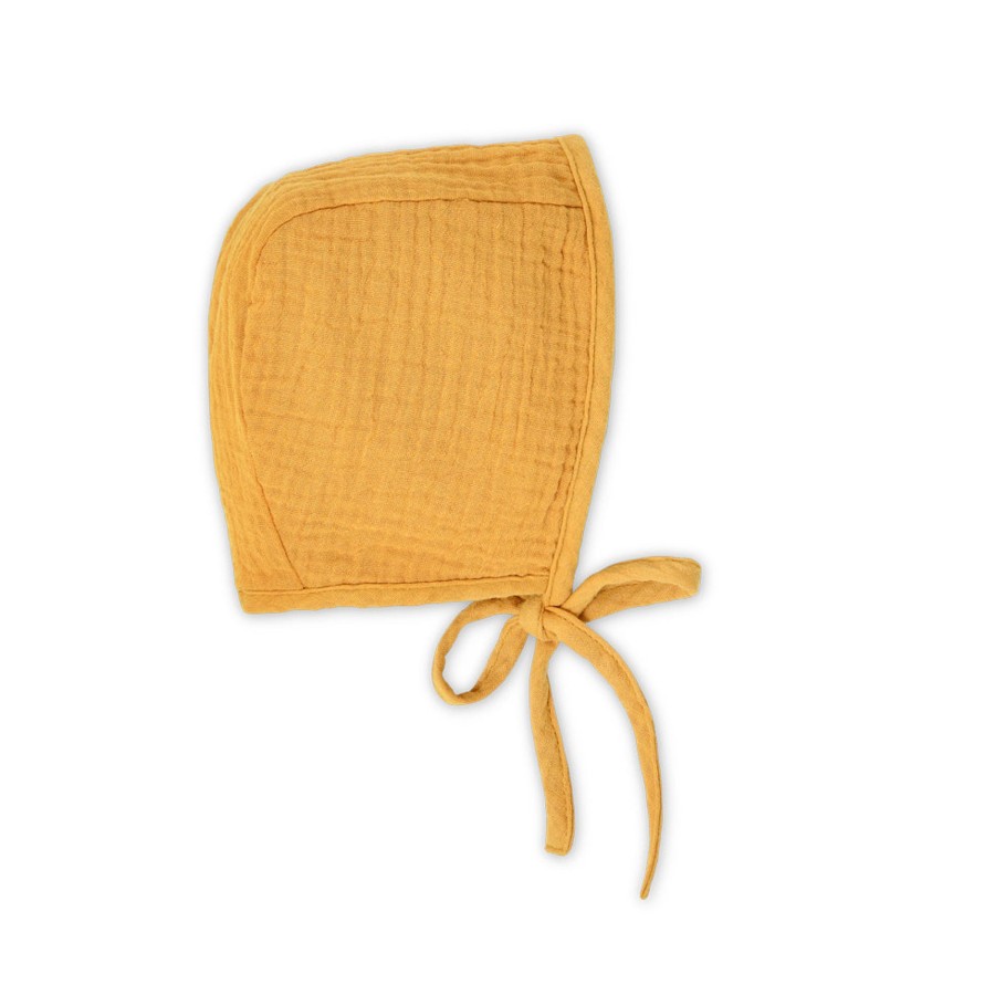 Organic Baby Apparel Apple Park & Organic Farm Buddies Accessories | Muslin Bonnet - Mustard